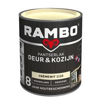 Rambo pantserlak deur en kozijn zijdeglans dekkend 1101 ivoorwit 2.5 ltr