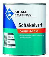 Sigma schakelverf semi gloss wit 1 ltr