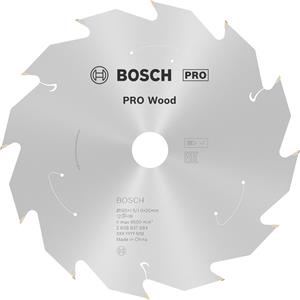 Bosch Akku-Kreissägeblatt Standard for Wood, 165 x 1,5/1 x 20, 12 Zähne