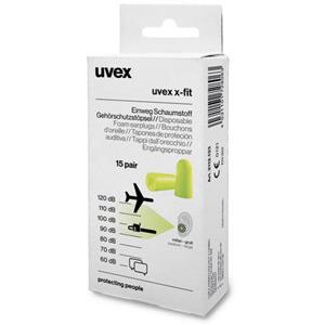 Uvex Einweg-Gehörschutzstöpsel x-fit, lime