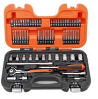 Bahco SW65 65-delige Doppenset inclusief ratel met scharnierende kop - 1/4"