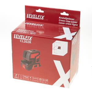 Levelfix krijslijnlaser rood cl202r