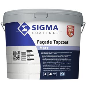 Sigma facade topcoat matt lichte kleur 10 ltr