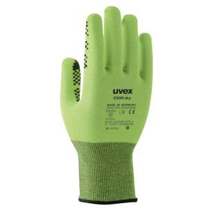 Uvex Schnittschutz-Handschuh C500 dry, Gr.07, lime/anthrazit