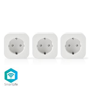 nedis Wi-Fi Smart Plug | Schuko Type F | 10 A | 3-Pack