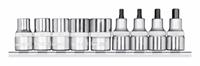 Gedore Dopsleutelschroevendraaier 1/2” | + Rail | 9-dlg - 3301872