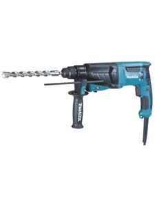 Makita HR2630. Boorhouder: SDS-plus, Kleur van het product: Zwart, Blauw. Boor diameter in beton (max): 1,3 cm, Stationair toerental (max): 1200 RPM, Aanslag-energie: 2,4 J. Stroombron: AC, Input verm