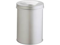 DURABLE Papierkorb SAFE, rund, 15 Liter, grau