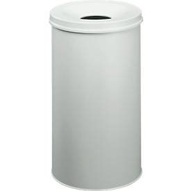 DURABLE Papierkorb SAFE, rund, 60 Liter, grau