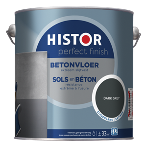 Histor Perfect Finish betonvloer zijdeglans RAL 7043 dark grey 750 ml