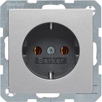 Berker SCHUKO-Steckdose alu/lack 47436084