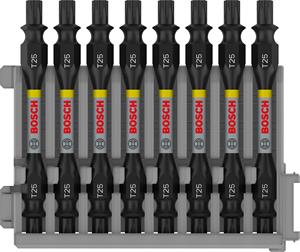 Bosch Doppelklingenbit-Set Impact Control, 8-teilig, T25, 65 mm