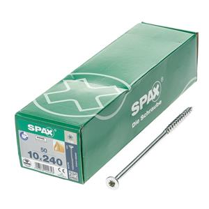 spax s Spaanplaatschroef platverzonken kop geel verzinkt T50 10 x 240mm