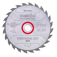 Metabo Sägeblatt "precision cut wood - professional", 165x2,2/1,4x20 Z24 WZ 20° - 628290000