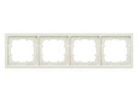 Siemens Schalterprogramm 4fach Rahmen Delta Weiß 5TG1324