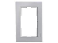 Siemens Schalterprogramm 2fach Rahmen Delta Aluminium (Metallic) 5TG11161