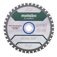 Metabo Sägeblatt "steel cut - classic", 165x1,6/1,2x20 Z40 FZFA/FZFA 4° - 628651000