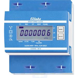 DSZ15WD-3x5A MID kWh-meter 3-fasen met S0-interface Digitaal 5 A Conform MID: Ja