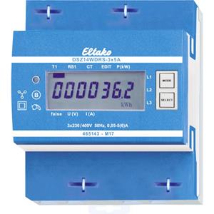 eltako DSZ14WDRS-3x5A MID kWh-meter 3-fasen met S0-interface Digitaal 5 A Conform MID: Ja