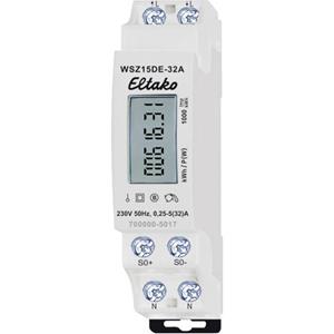 WSZ15DE-32A kWh-meter 1-fase Digitaal 32 A