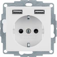 Berker Steckdose SCHUKO/USB 48031909