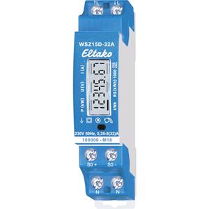 eltako WSZ15D-32A MID kWh-meter 1-fase Digitaal 32 A Conform MID: Ja