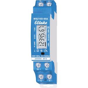 WSZ15D-65A MID kWh-meter 1-fase Digitaal 65 A Conform MID: Ja