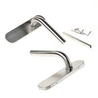 Intersteel Deurkruk Recht basic op schild rvs blind