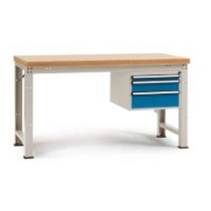 Manuflex WP5417.7035 Compleet werkbank reden PROFI standaard met kunststof plaat, bxdxh = 1500 x 700 x 840 mm