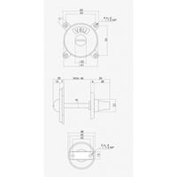 intersteel Toilet-/badkamersluiting Degeorge vrij/bezet met 8 mm stift - nikkel