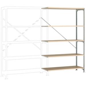 Manuflex RB2136 Fachbodenregal-Anbaumodul (B x H x T) 960 x 2600 x 600mm Holzboden