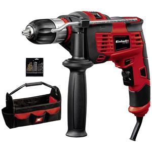 EINHELL Schlagbohrmaschine TC-ID 1000 E Kit 1010 W inkl 16-teiligem Zubehör-Set