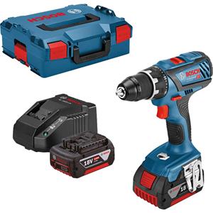 Bosch Akku-Bohrschrauber GSR 18V-28 Professional, 18Volt, blau/schwarz, 2x Li-Ionen