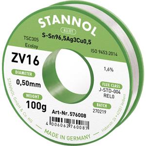 ZV16 Lötzinn, bleifrei bleifrei Sn3.0Ag0.5Cu 100g 0.5mm