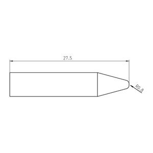 weller RTU 016 C MS Lötspitze Konisch Spitzen-Größe 1.6mm Spitzen-Länge 27.5mm Inhalt 1St.