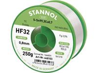 Stannol HF32 3,5% 0,8MM SN99CU0,7 CD 250G Soldeertin, loodvrij Loodvrij Sn99,3Cu0,7 ROL0 250 g 0.8 mm