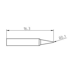weller RTP 002 C MS Soldeerpunt Conisch Grootte soldeerpunt 0.2 mm Lengte soldeerpunt: 16.3 mm Inhoud: 1 stuk(s)