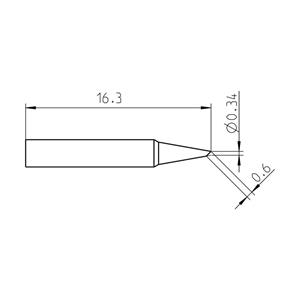 weller RTP 004 B MS Soldeerpunt Afgeschuind Grootte soldeerpunt 0.4 mm Lengte soldeerpunt: 16.3 mm Inhoud: 1 stuk(s)