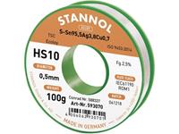 stannol HS10 2510 Soldeertin, loodvrij Spoel Sn95Ag4Cu1 100 g 0.5 mm