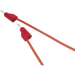 Voltcraft Meetsnoer [4 mm stekker - 4 mm stekker] 1 m Rood