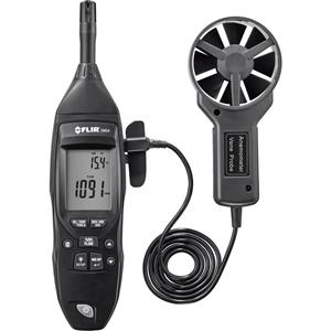 flir Anemometer 0.4 bis 30 m/s mit Temperaturmessfunktion, Magnet-Flügelrad, Externer Sensor