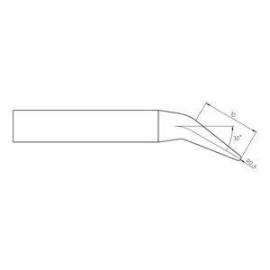 Weller RTU 008 C X MS Soldeerpunt Conisch, Gebogen Grootte soldeerpunt 0.8 mm Lengte soldeerpunt: 39.2 mm Inhoud: 1 stuk(s)