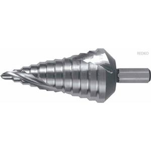 RUKO 101060E Getrapte boor 6 - 37 mm HSSE-Co 5 Gezamenlijke lengte 100 mm 3 vlakken schacht 1 stuk(s)