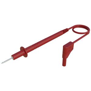 skshirschmann SKS Hirschmann PL 2700 S W r Meetsnoer [Testpunt - 4 mm stekker] 100 cm Rood