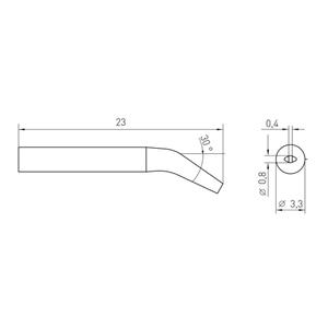 Weller RTM 008 S X MS Soldeerpunt Beitelvorm, Gebogen Grootte soldeerpunt 0.8 mm Lengte soldeerpunt: 23 mm Inhoud: 1 stuk(s)