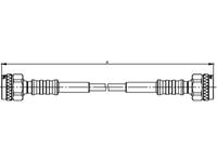 Telegärtner Messleitung [N-Stecker - N-Stecker] 1.00m Blau