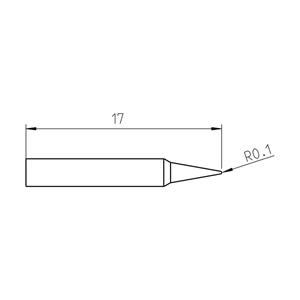 Weller RTP 002 C Soldeerpunt Beitelvorm Grootte soldeerpunt 0.2 mm Lengte soldeerpunt: 17 mm Inhoud: 1 stuk(s)