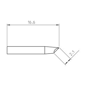 Weller RTP 020 G Soldeerpunt Holle soldeerpunt, Gull Wings Grootte soldeerpunt 2 mm Lengte soldeerpunt: 16.6 mm Inhoud: 1 stuk(s)