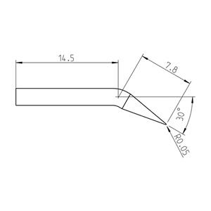 Weller RTP 001 C X Soldeerpunt Conisch, Gebogen Grootte soldeerpunt 0.1 mm Lengte soldeerpunt: 21.3 mm Inhoud: 1 stuk(s)