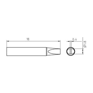 Weller RTM 018 S Soldeerpunt Holle soldeerpunt Grootte soldeerpunt 1.8 mm Lengte soldeerpunt: 18 mm Inhoud: 1 stuk(s)